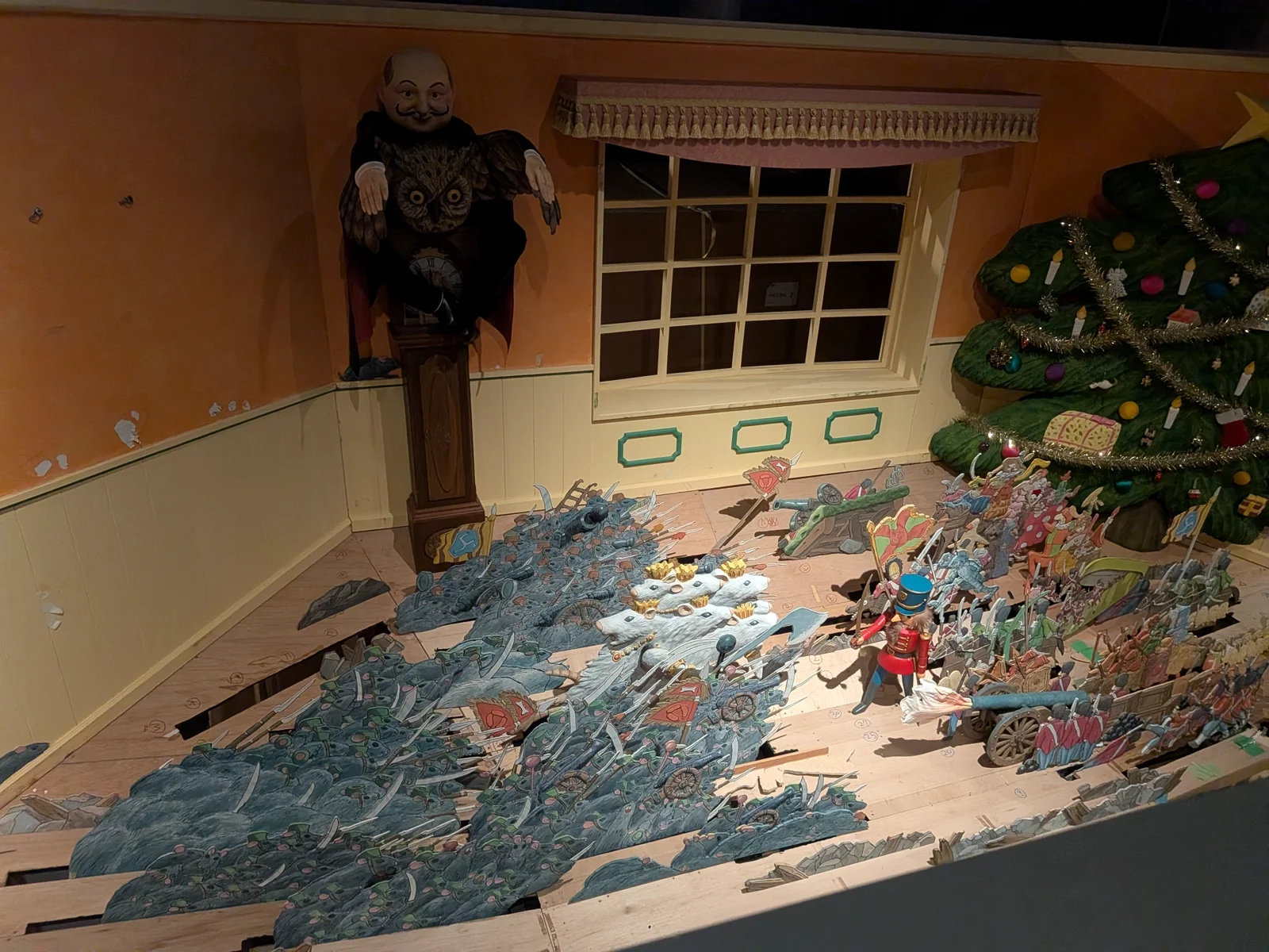 くるみ割り人形のジオラマ