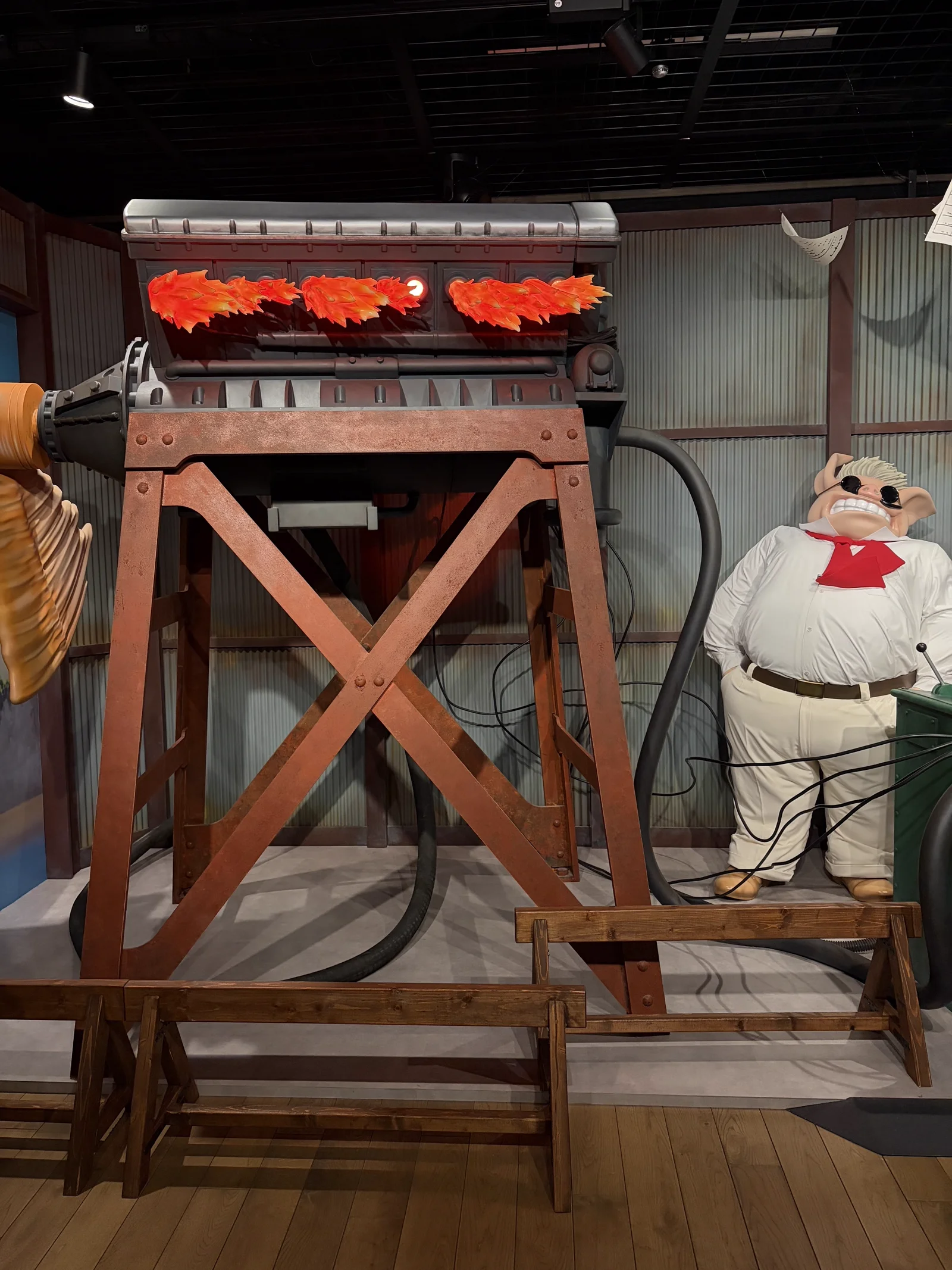 紅の豚・ポルコの飛行艇のエンジン