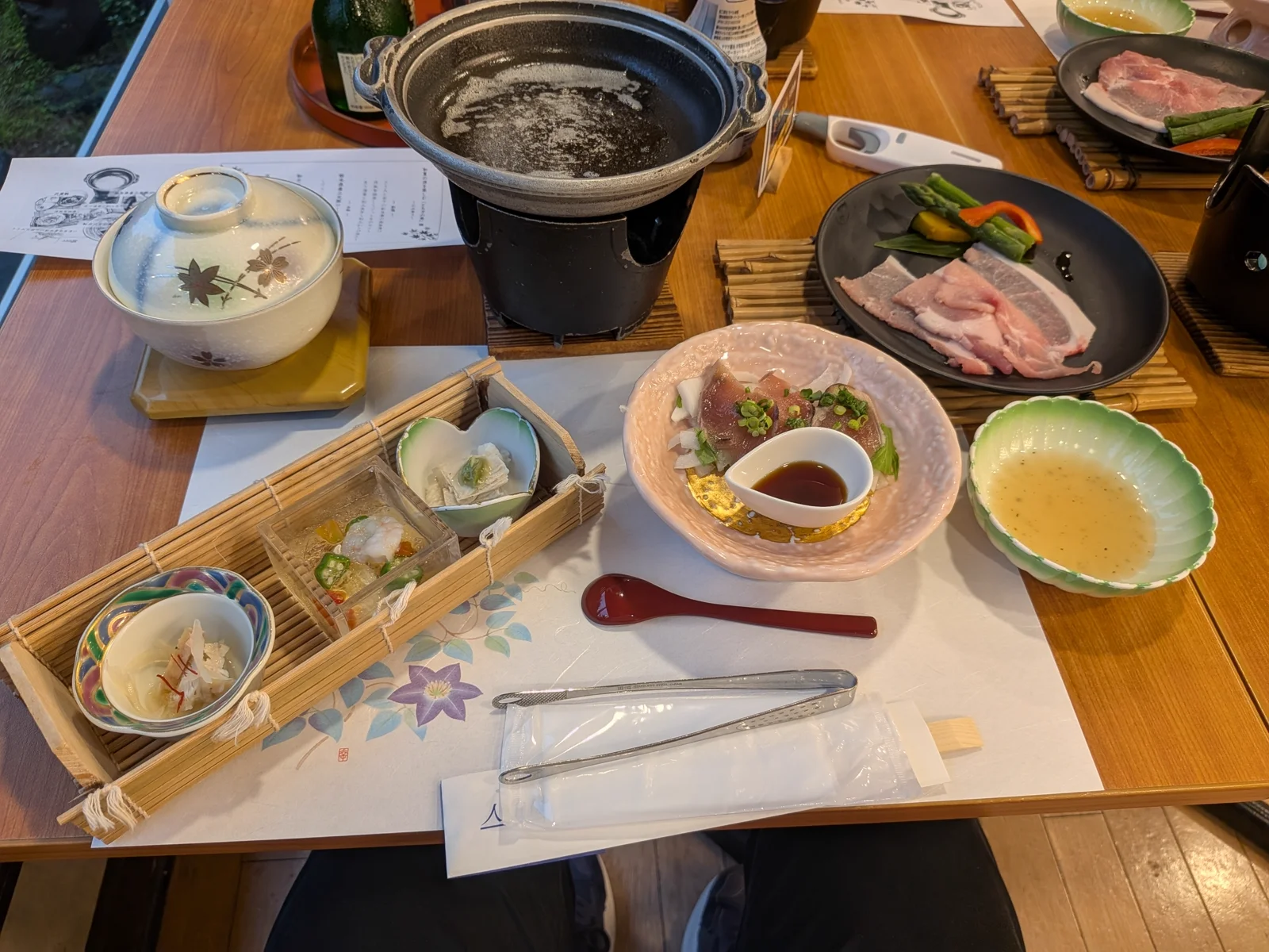 夕食の創作和食膳
