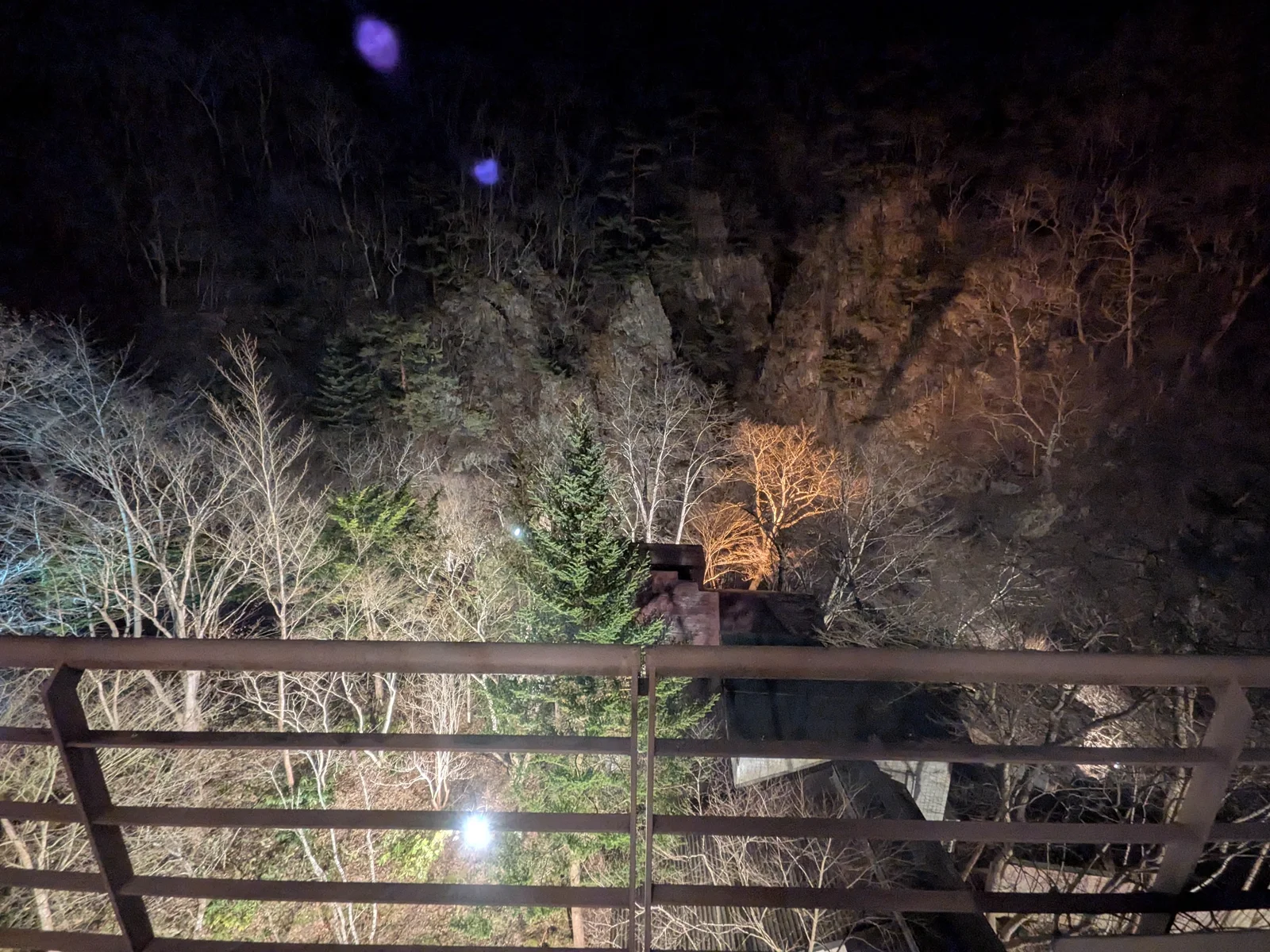 ホテルから見える美しい夜景